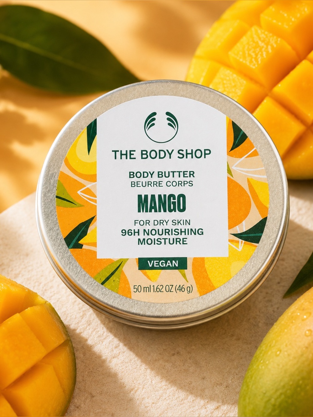 The Body Shop Mango Body Butter Travel Size Vegan 1.62 oz
